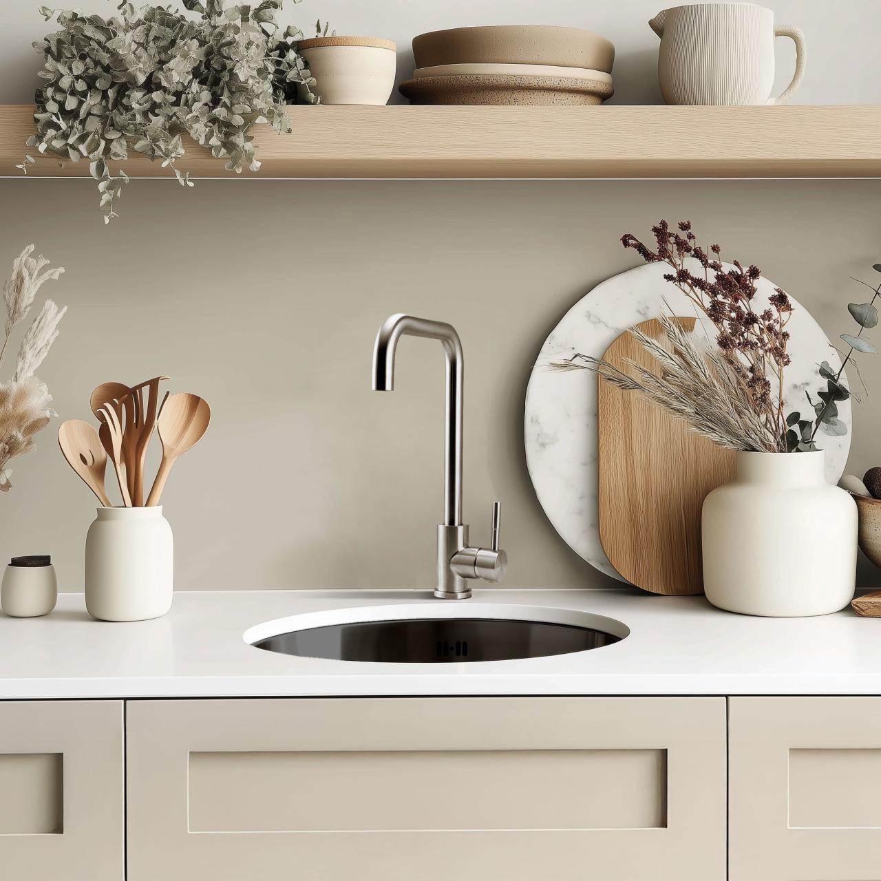 Pure.Sink Rondo Gun metal Ronde Spoelbak vlakinbouw, onderbouw en opbouw  38 cm PRN38-61 - Productafbeelding 5