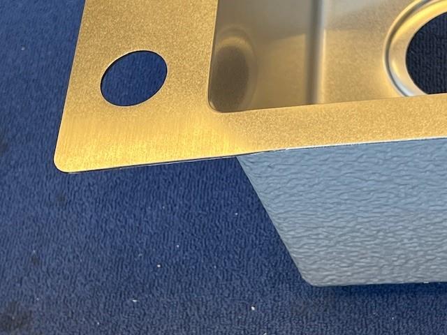HOEK licht gebogen Ausmann Turt RVS spoelbak met afdruipgedeelte rechts 780x500mm opbouw en vlakbouw 1208971798 - Productafbeelding 8