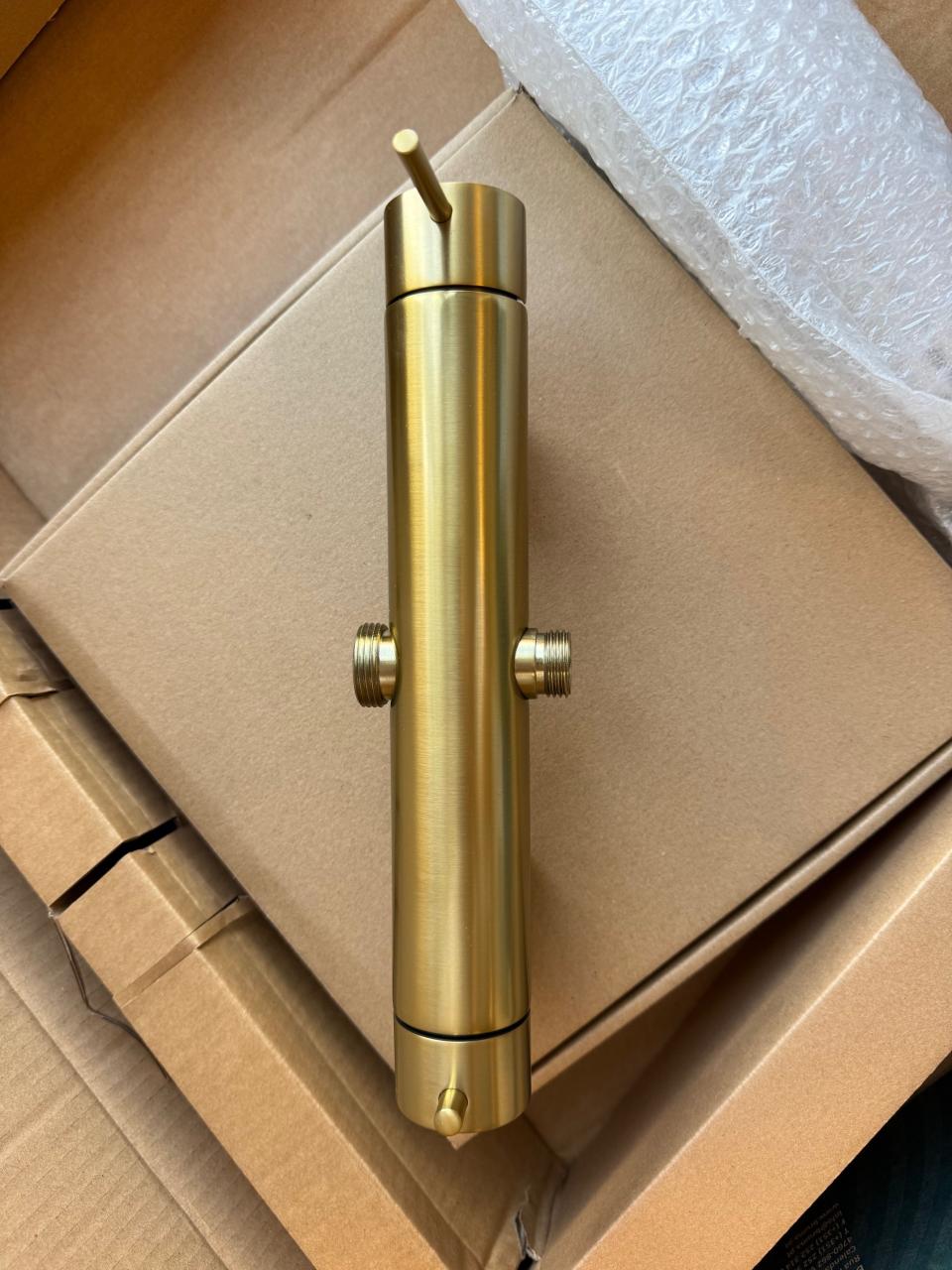 Aquatrimo Sunrise gouden douchecombinatie met regendouche PVD goud met regendouche 25cm - Productafbeelding 3