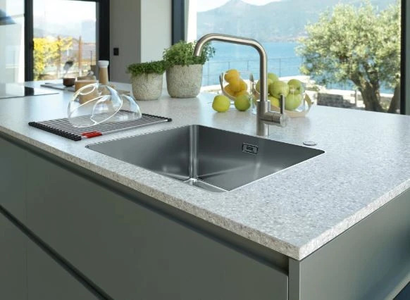 OUTLET Hoek gebogen! Franke Mythos MYX 210.55 rvs spoelbak 55x40cm vlakbouw 	1208971811 - Productafbeelding 4