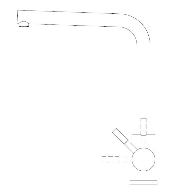 Pure.Sink Elite Steel Spark keukenkraan PVD koper  PS8040-62