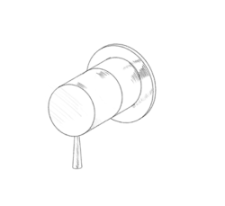 MURO TUA inbouw 3-weg omsteller chroom M1.B33.3.CR