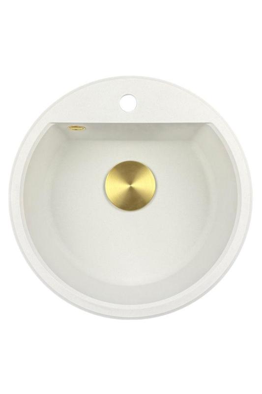 Pure.Sink Universal afvoer bedekking, korfplug kapje Goud rond geslepen deksel voor putje WSTCOV-60