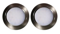 Indux Luma inbouw keuken Multi Tone LED Set 2 Spots RVS-look 1208972400