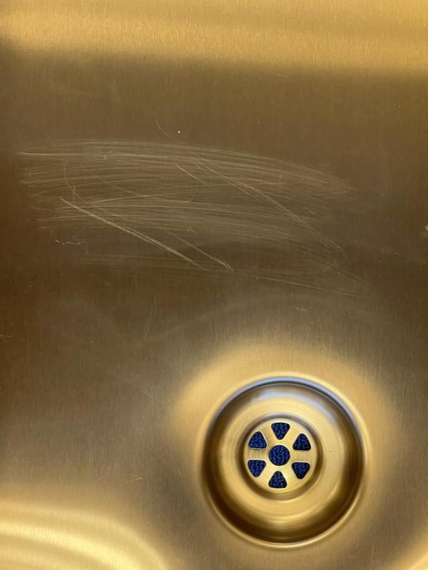 OUTLET Bekraste Pure.Sink Exclusivo grote Koperen spoelbak 70x40 cm 10mm radius onderbouw, vlakinbouw en opbouw PEX7040-62