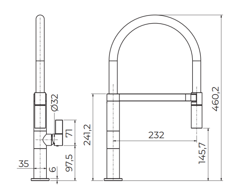 Ausmann Mosel Combinatieset Spoelbak PVD Koper 50x40 cm met Keukenkraan, Zeepdispenser en Rolmat 1208972563