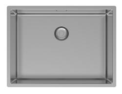 OUTLET schade bak Pure.Sink Exclusivo RVS spoelbak 55x40 cm 10mm radius onderbouw 1208972602