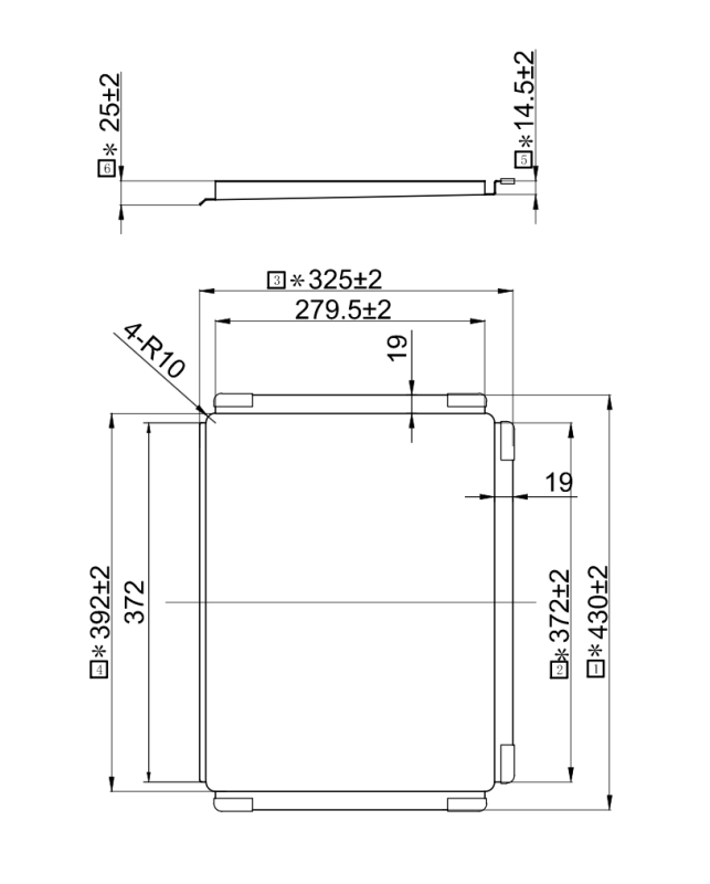 Pure.Sink Exclusivo mobiele afdruipschaal afdruipplaat 440x335mm voor spoelbak PEXTRAY-02