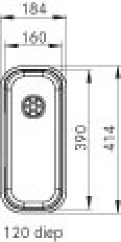 Franke spoelbak Largo LAX 110.16D onderbouw 1120157550